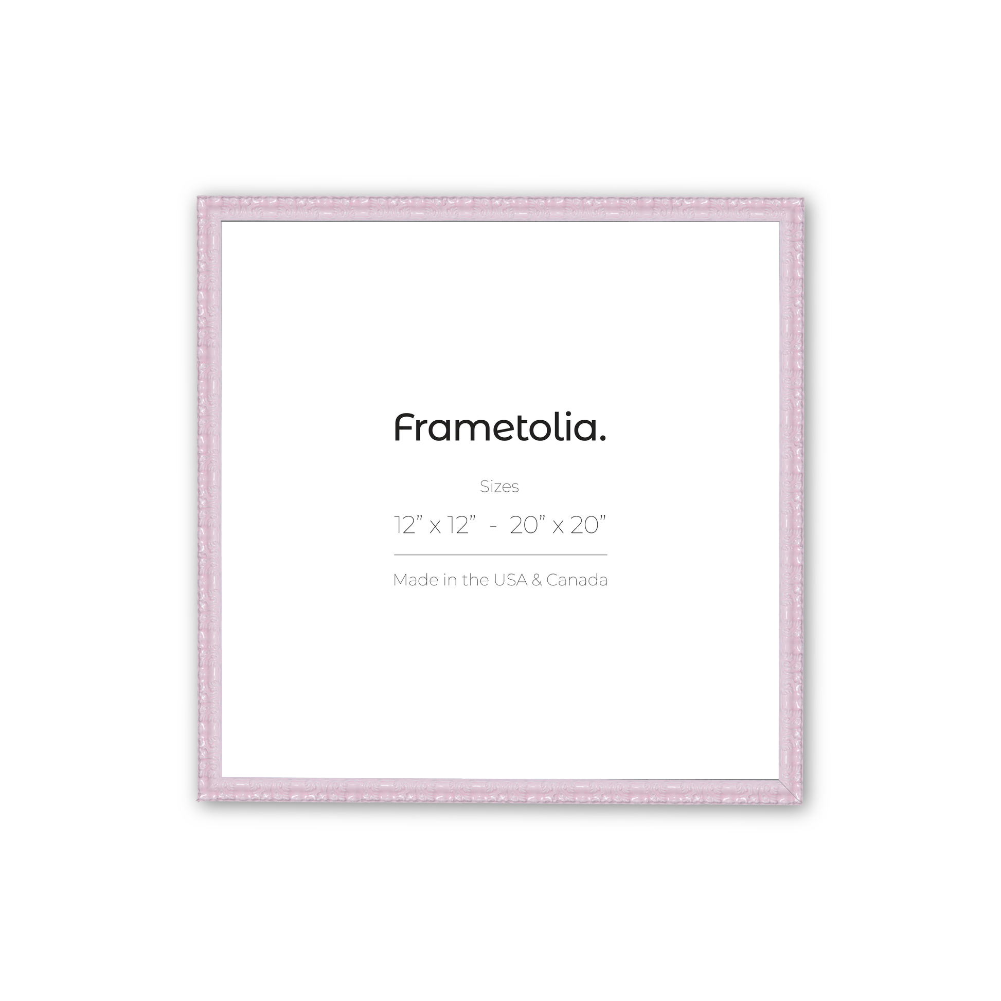 16" x 16" Shimmering Rose Petal Renaissance Charm Medium Width Wall Frame
