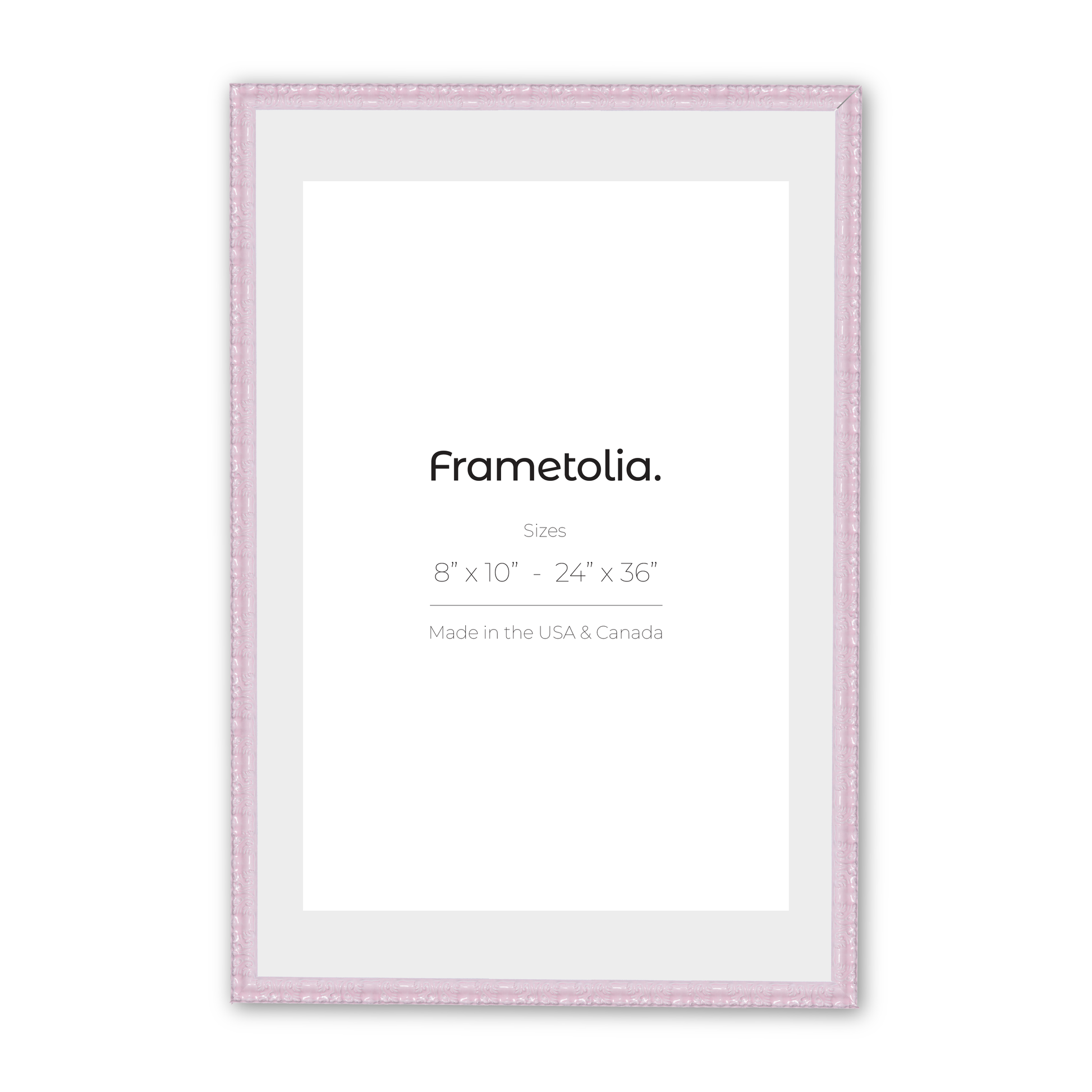 8" x 10" Shimmering Rose Petal Renaissance Charm Medium Width Wall Frame