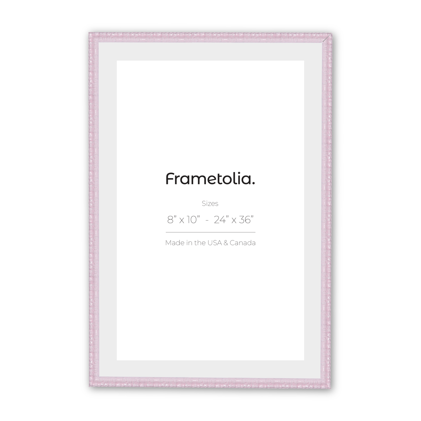 8" x 10" Shimmering Rose Petal Renaissance Charm Medium Width Wall Frame