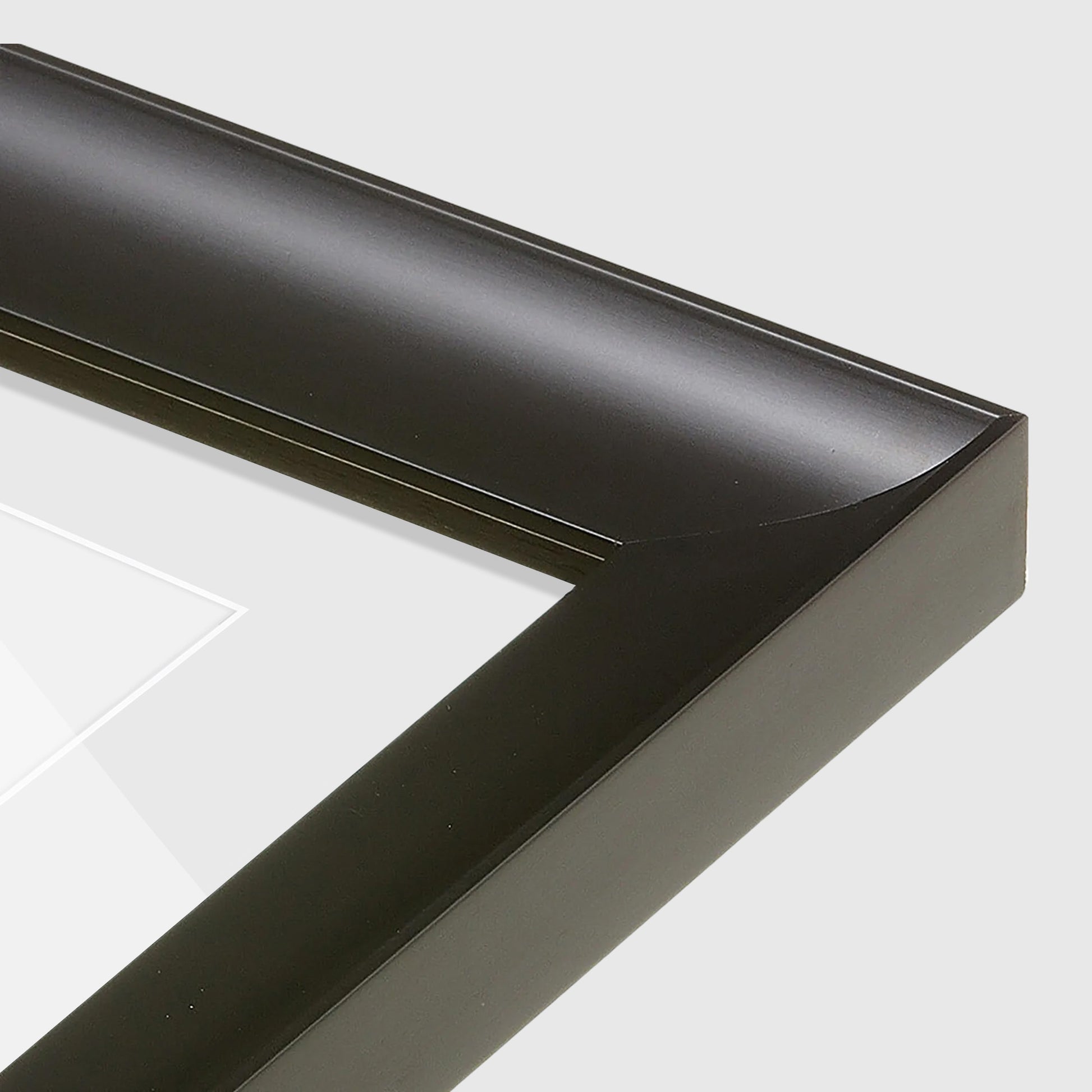corner of the Satin Black FAMILY Wall Frame