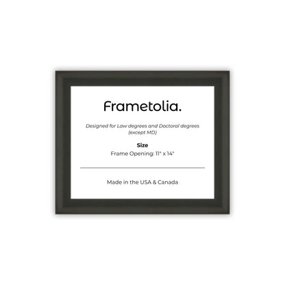 11" x 14" Satin Black FAMILY  Diploma Frame - No Mat