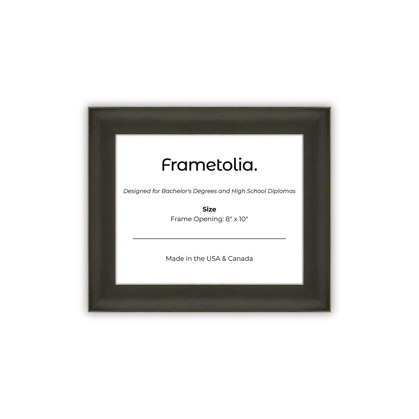 8" x 10" Village Coal FAMILY Diploma Frame - No Mat