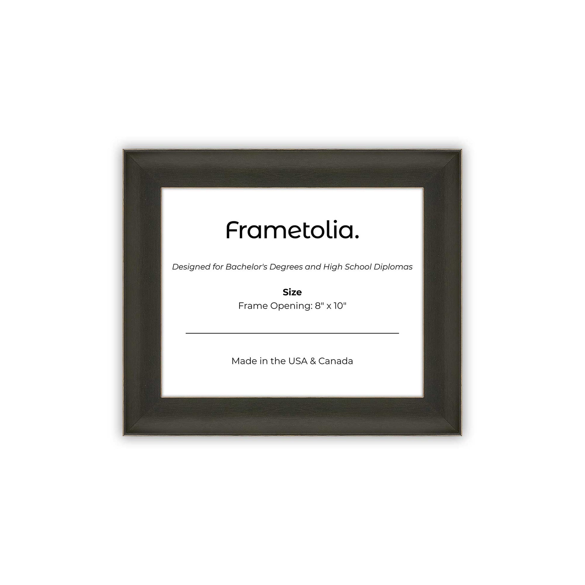 8" x 10" Village Coal FAMILY Diploma Frame - No Mat
