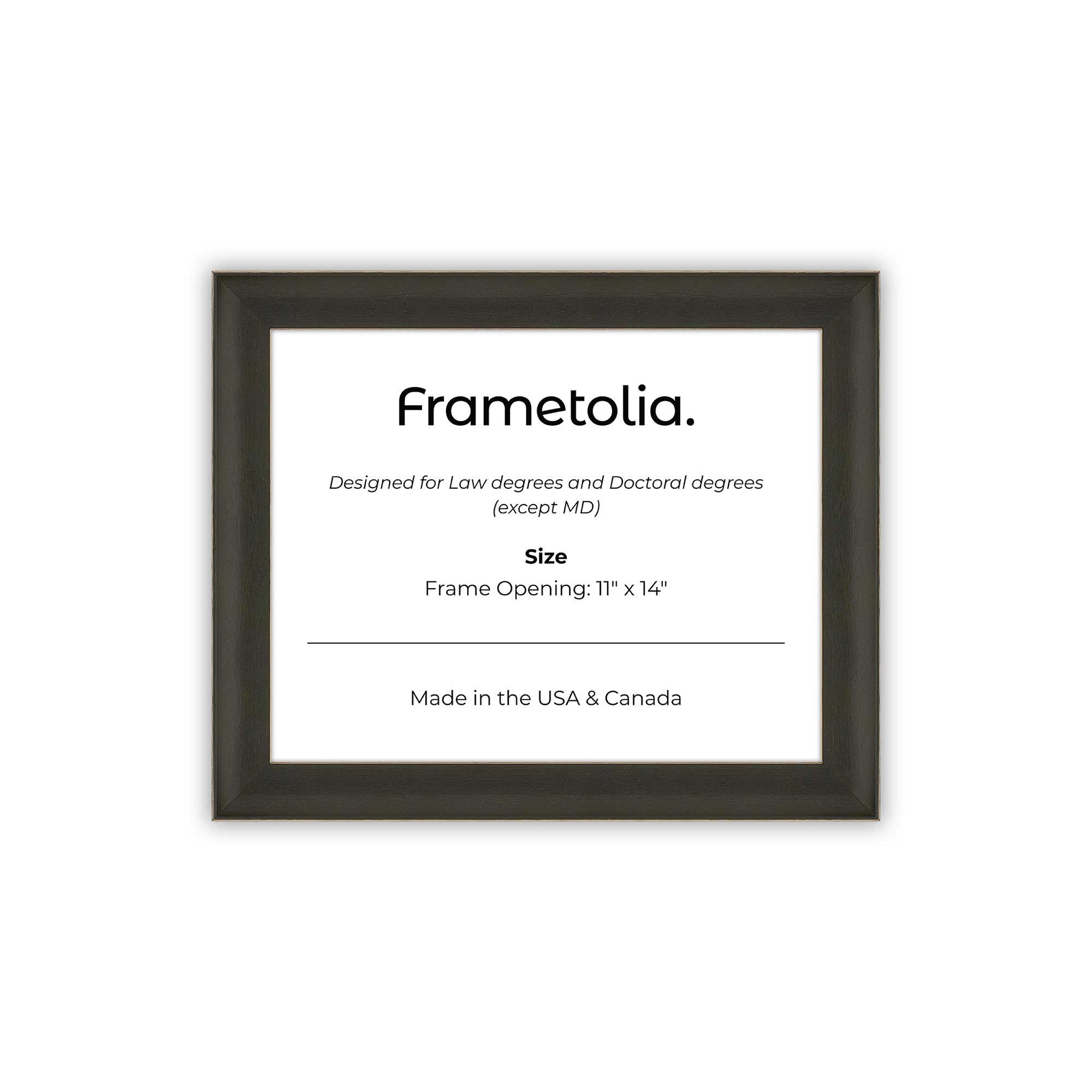 11" x 14" Village Coal FAMILY  Diploma Frame - No Mat