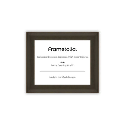 8" x 10" Bravo Brown FAMILY Diploma Frame - No Mat