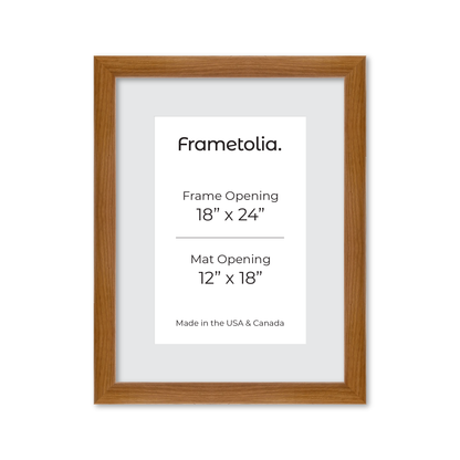 18" x 24" Light Oak Hudson Valley Wall Frame