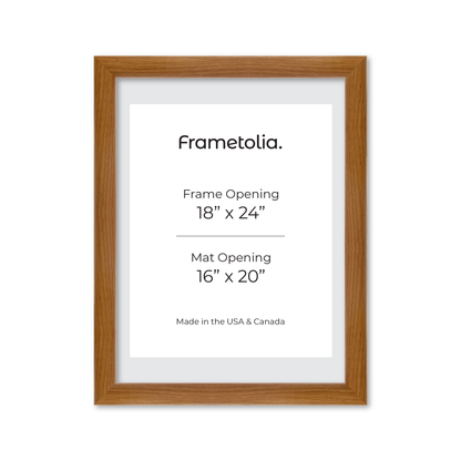 18" x 24" Light Oak Hudson Valley Wall Frame
