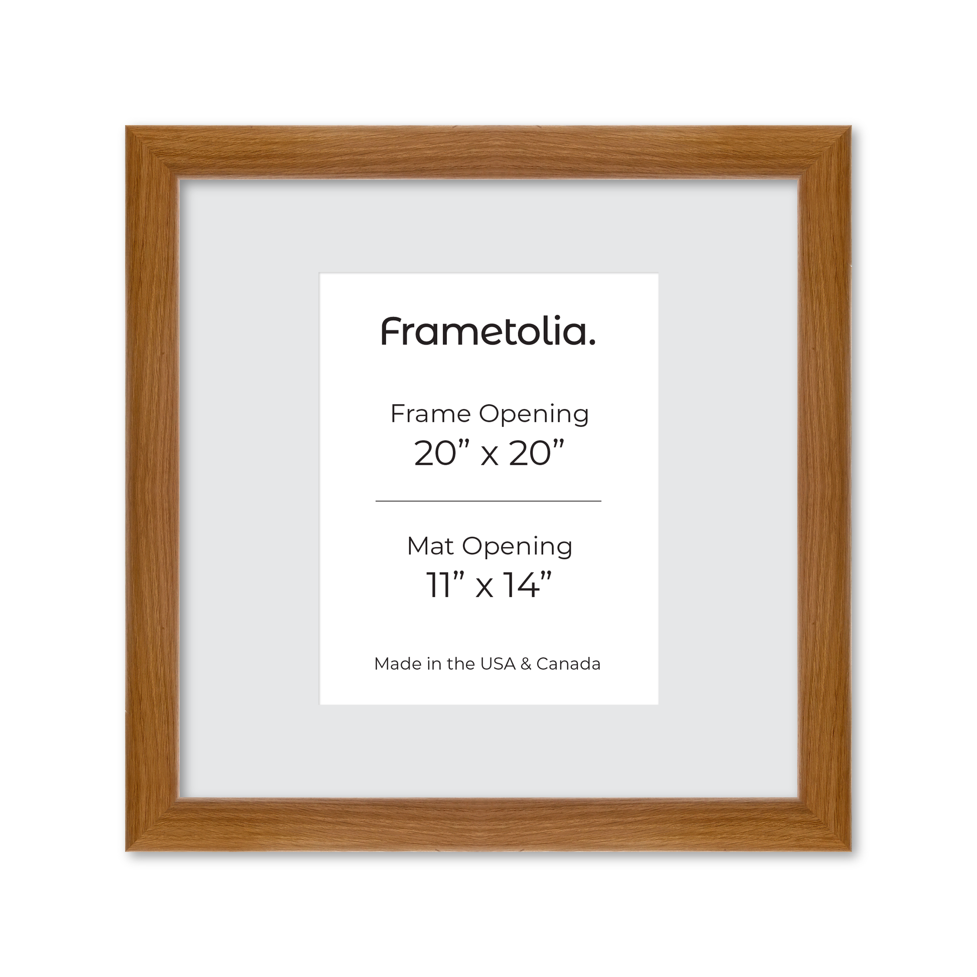 20" x 20" Light Oak Hudson Valley Wall Frame