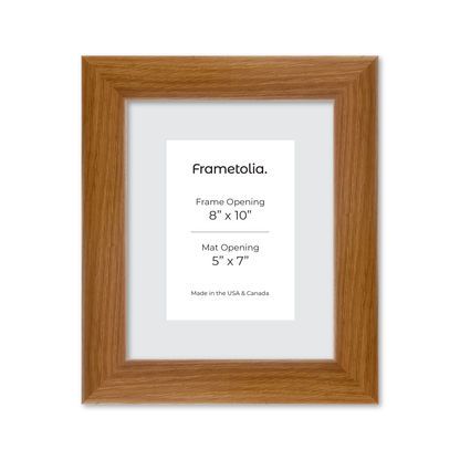 8" x 10" Light Oak Hudson Valley Wall Frame