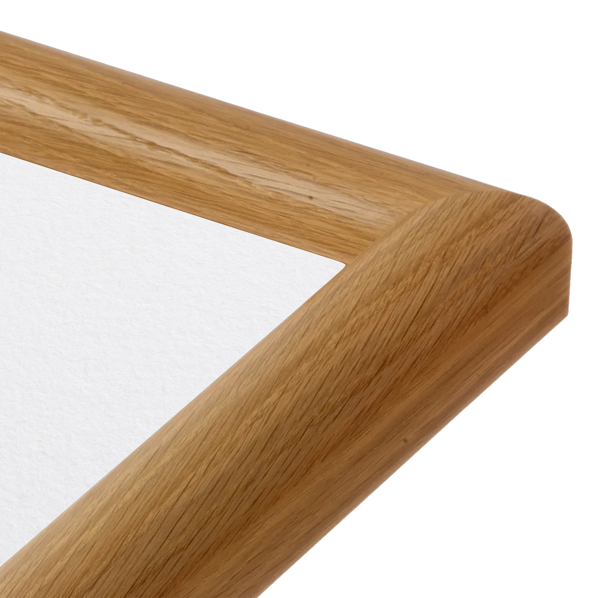 corner of the Light Oak Hudson Valley Wall Frame