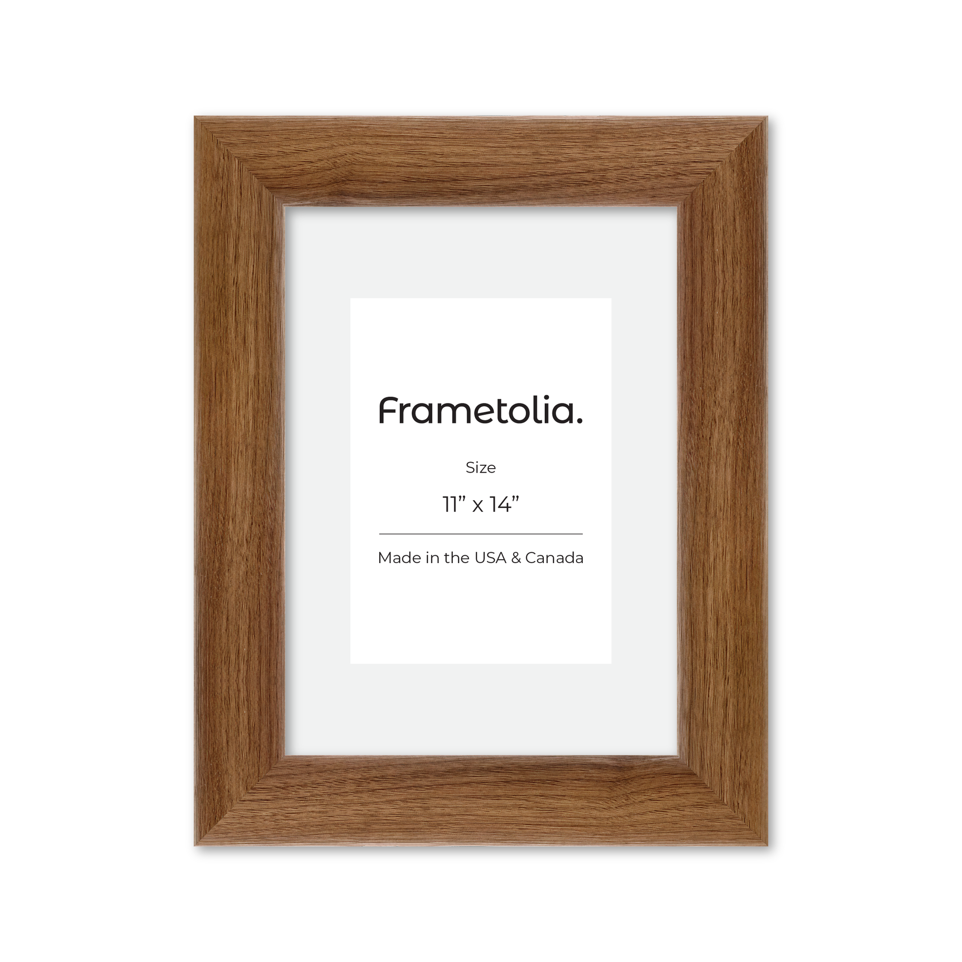 11" x 14" Light Walnut Hudson Valley Wall Frame