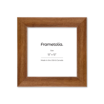 12" x 12" Light Walnut Hudson Valley Wall Frame