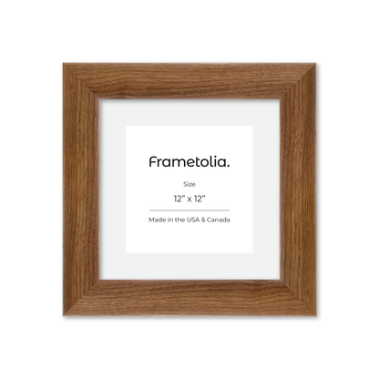 12" x 12" Light Walnut Hudson Valley Wall Frame