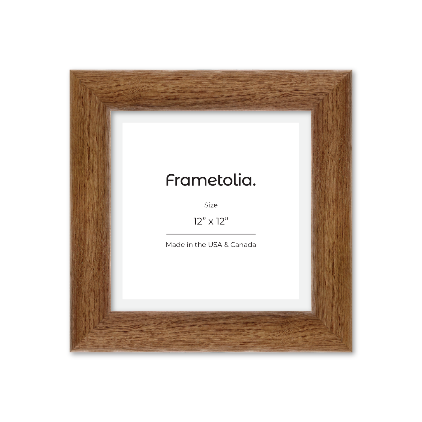 12" x 12" Light Walnut Hudson Valley Wall Frame