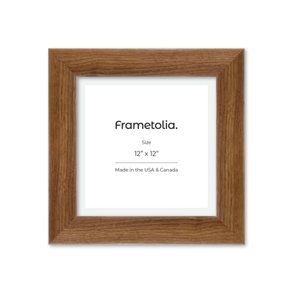12" x 12" Light Walnut Hudson Valley Wall Frame