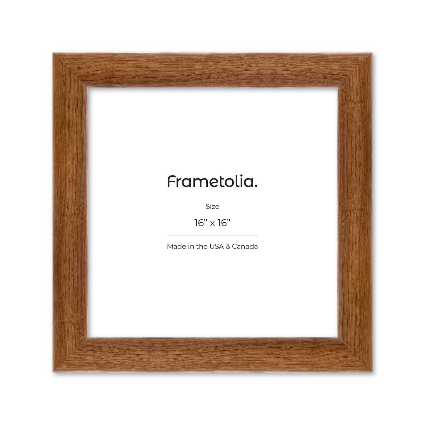 16" x 16" Light Walnut Hudson Valley Wall Frame