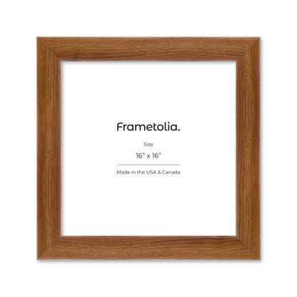 16" x 16" Light Walnut Hudson Valley Wall Frame