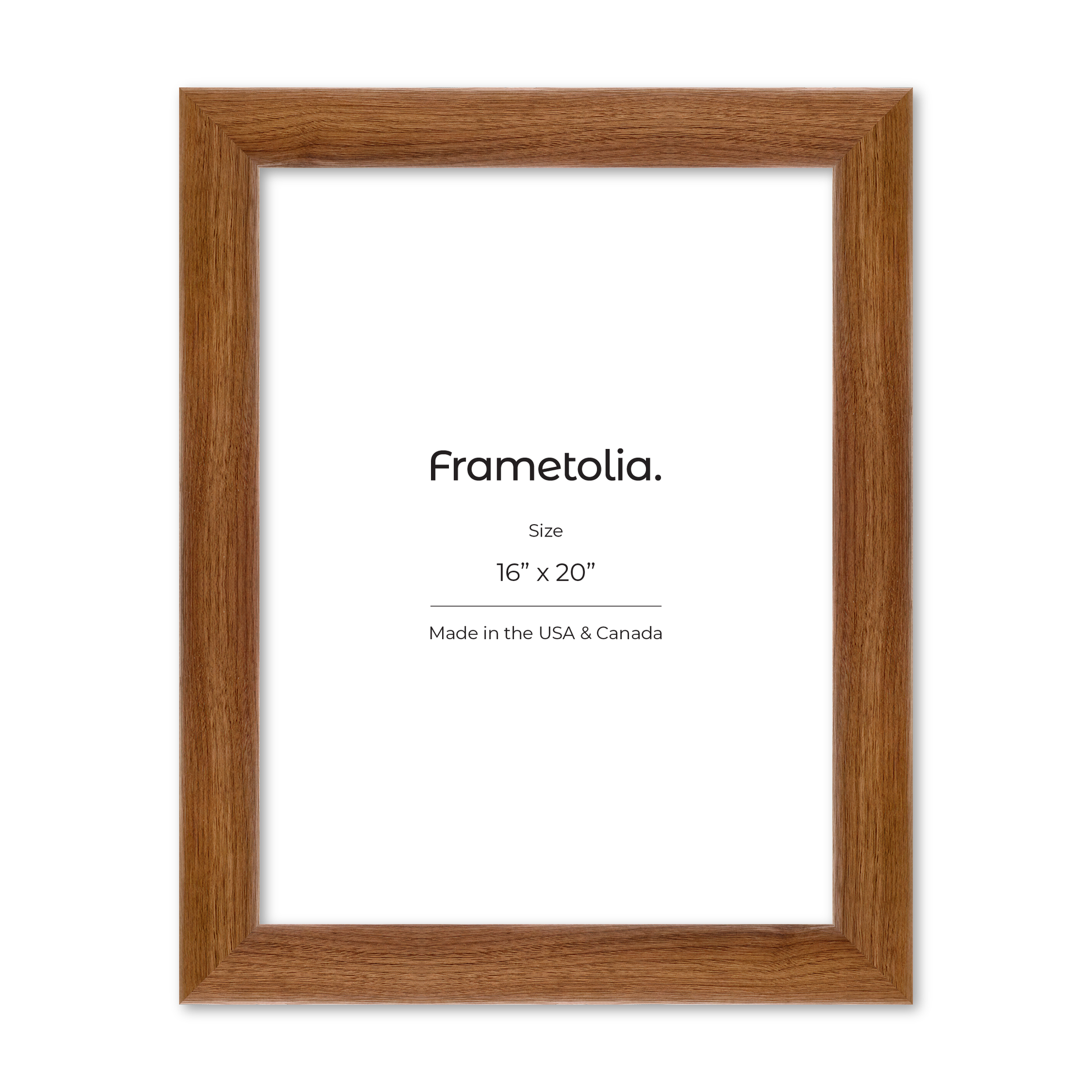 16" x 20" Light Walnut Hudson Valley Wall Frame