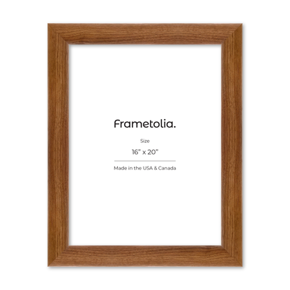 16" x 20" Light Walnut Hudson Valley Wall Frame