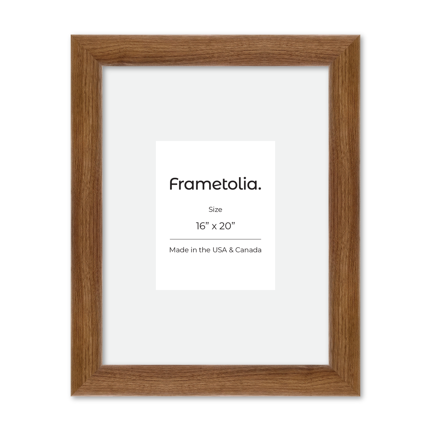 16" x 20" Light Walnut Hudson Valley Wall Frame