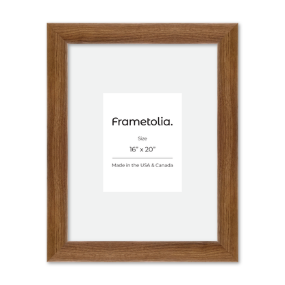 16" x 20" Light Walnut Hudson Valley Wall Frame