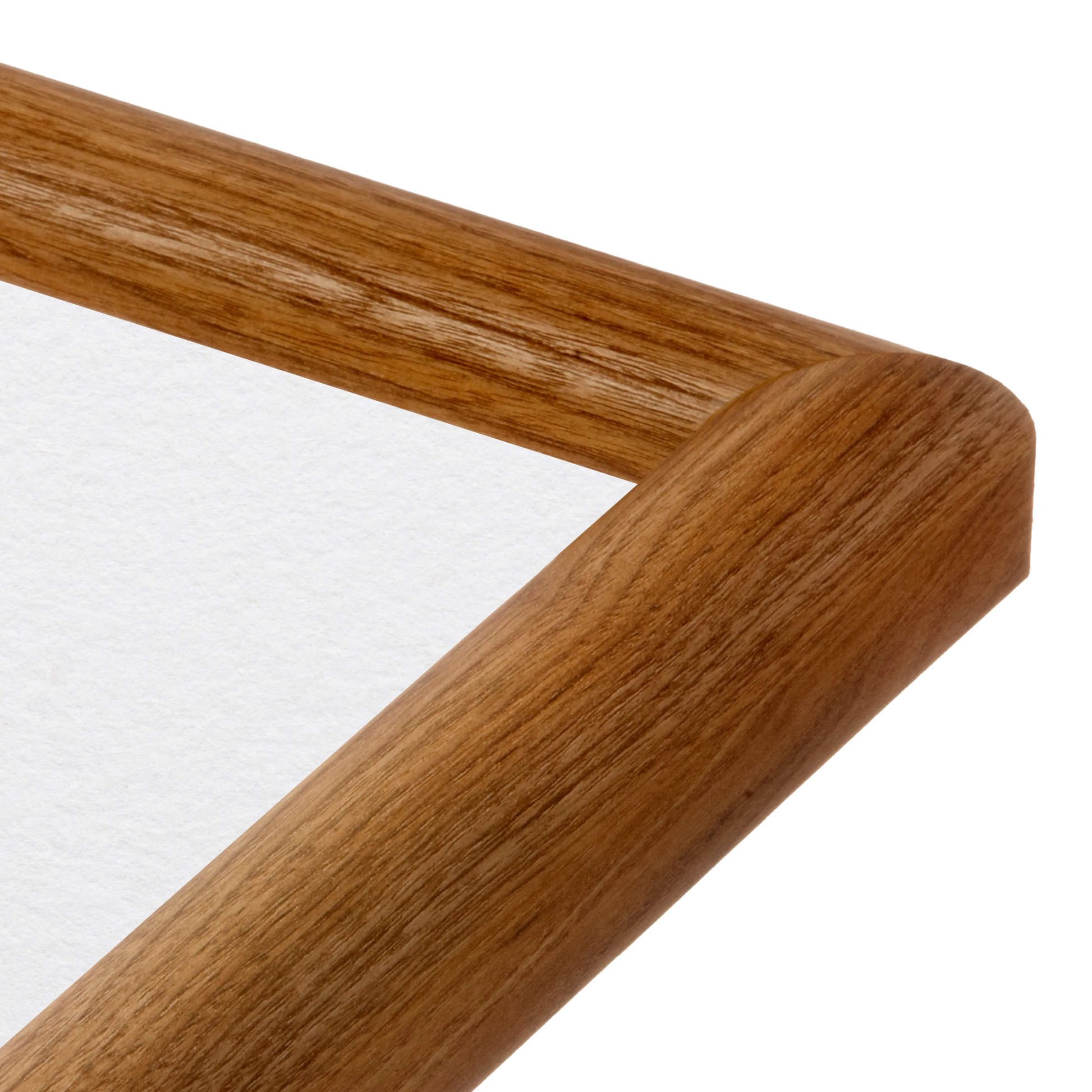 corner of the Light Walnut Hudson Valley Wall Frame