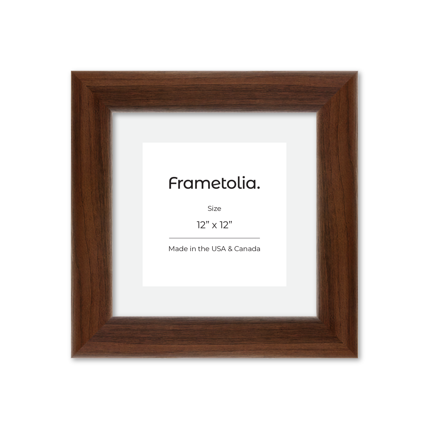 12" x 12" Dark Walnut Hudson Valley Wall Frame