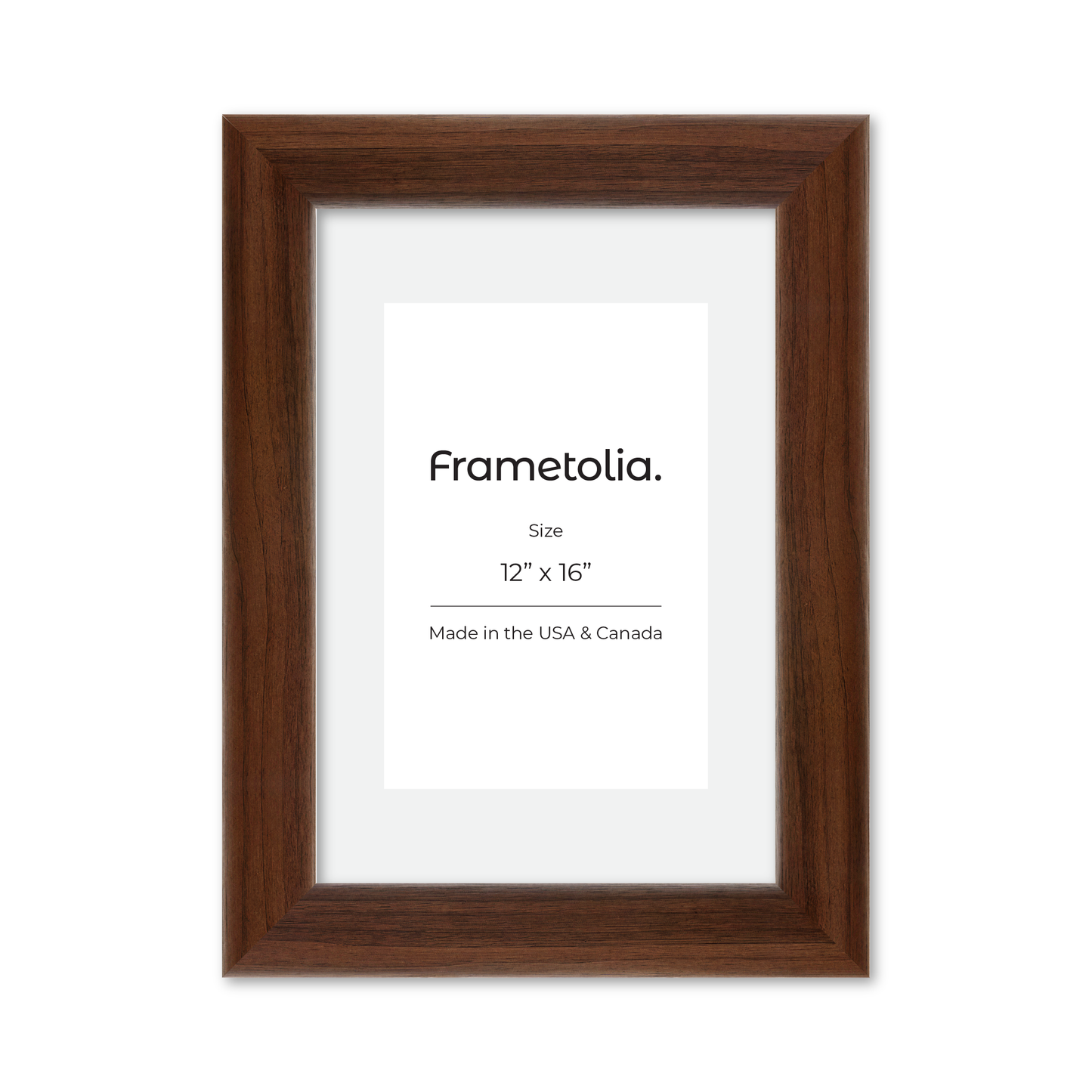 12" x 16" Dark Walnut Hudson Valley Wall Frame