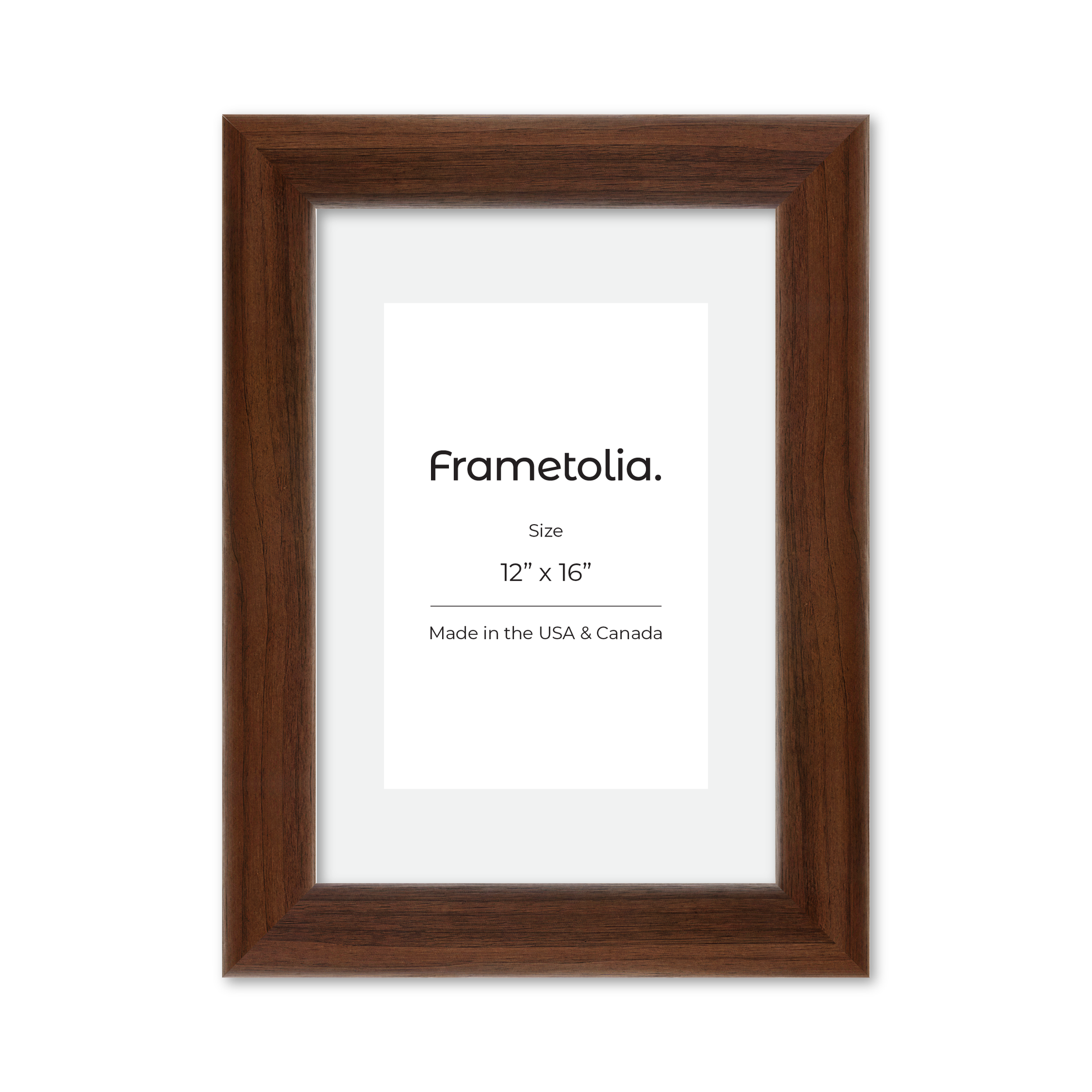 12" x 16" Dark Walnut Hudson Valley Wall Frame