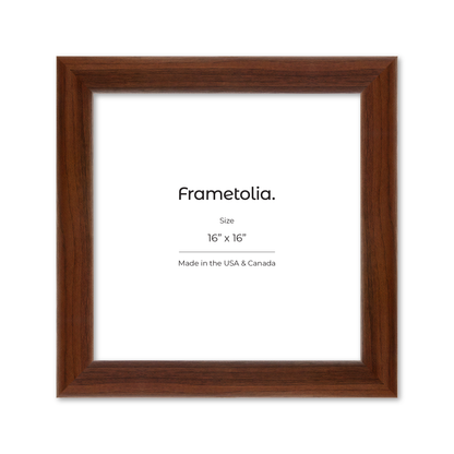 16" x 16" Dark Walnut Hudson Valley Wall Frame