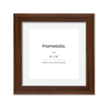 16" x 16" Dark Walnut Hudson Valley Wall Frame