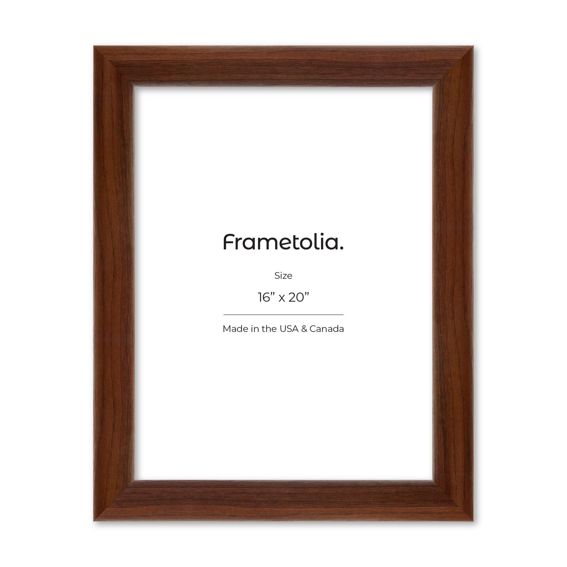 16" x 20" Dark Walnut Hudson Valley Wall Frame