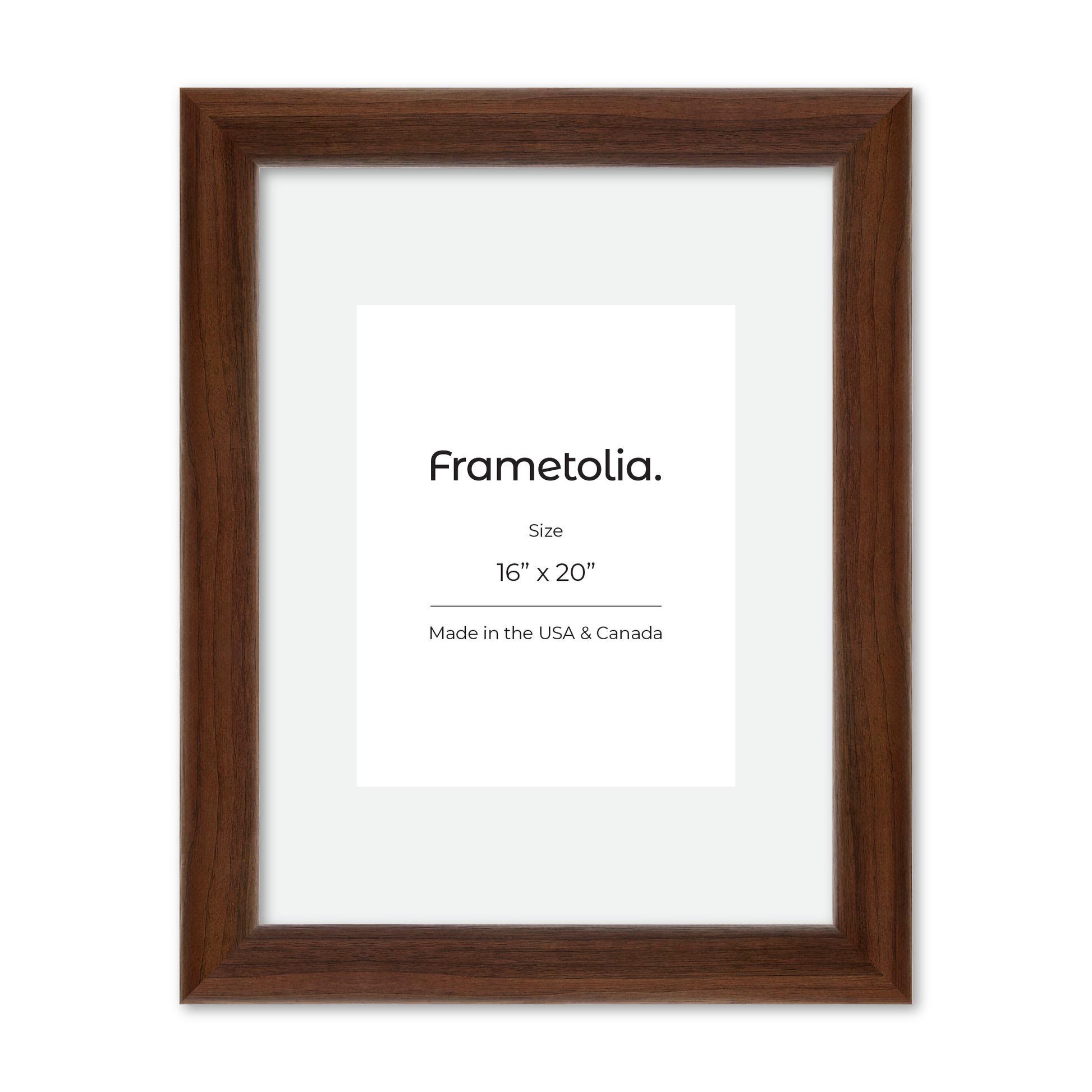 16" x 20" Dark Walnut Hudson Valley Wall Frame