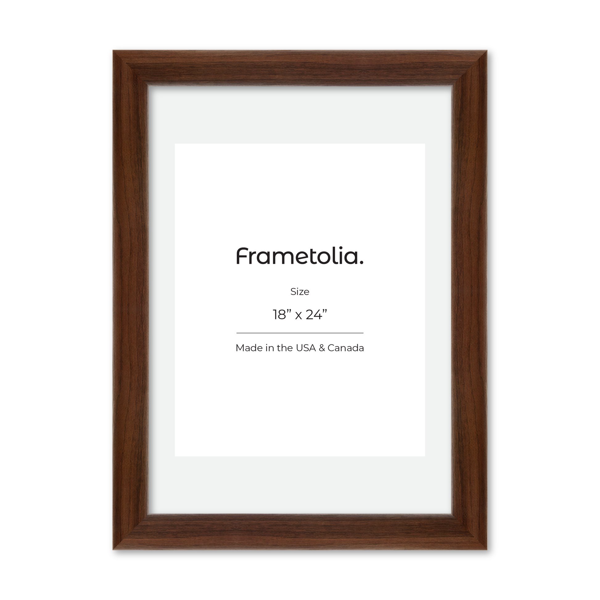18" x 24" Dark Walnut Hudson Valley Wall Frame
