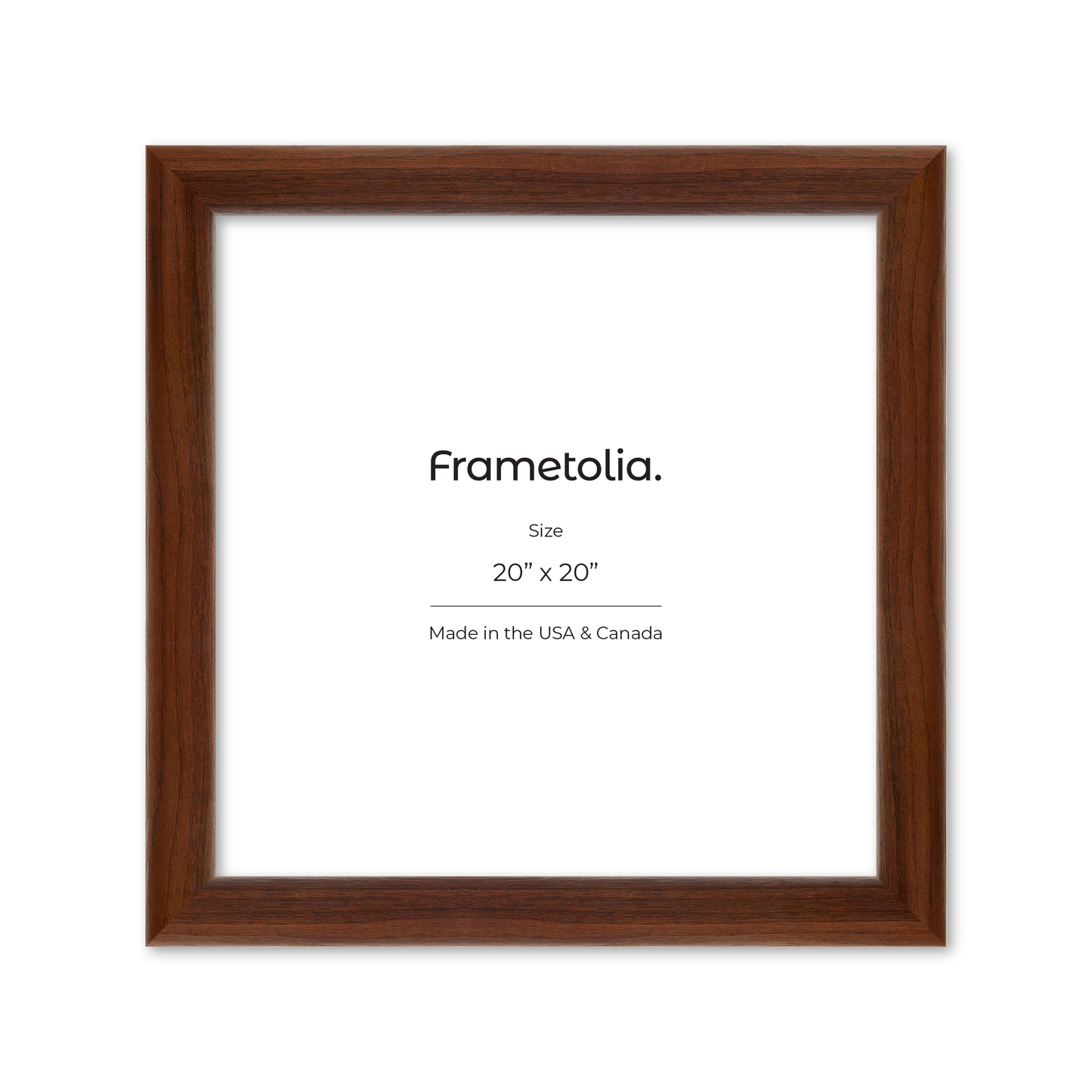 20" x 20" Dark Walnut Hudson Valley Wall Frame