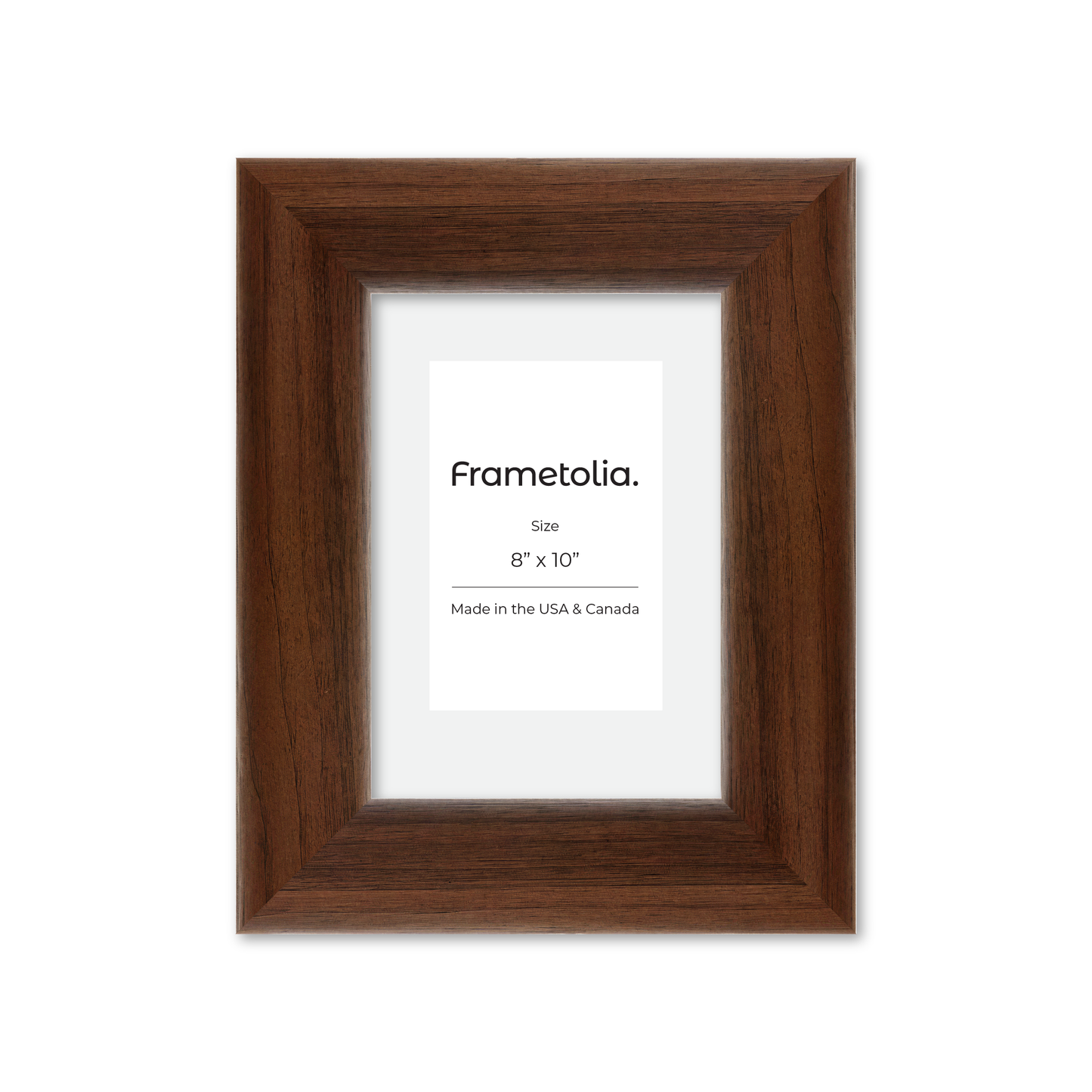 8" x 10" Dark Walnut Hudson Valley Wall Frame