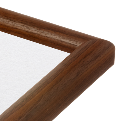 corner of the Dark Walnut Hudson Valley Wall Frame