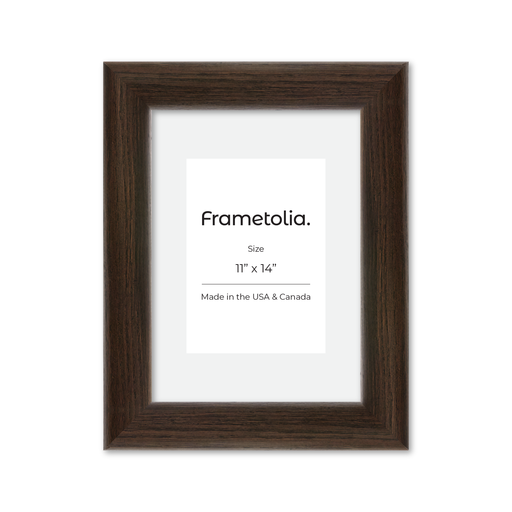 11" x 14" Dark Oak Hudson Valley Wall Frame