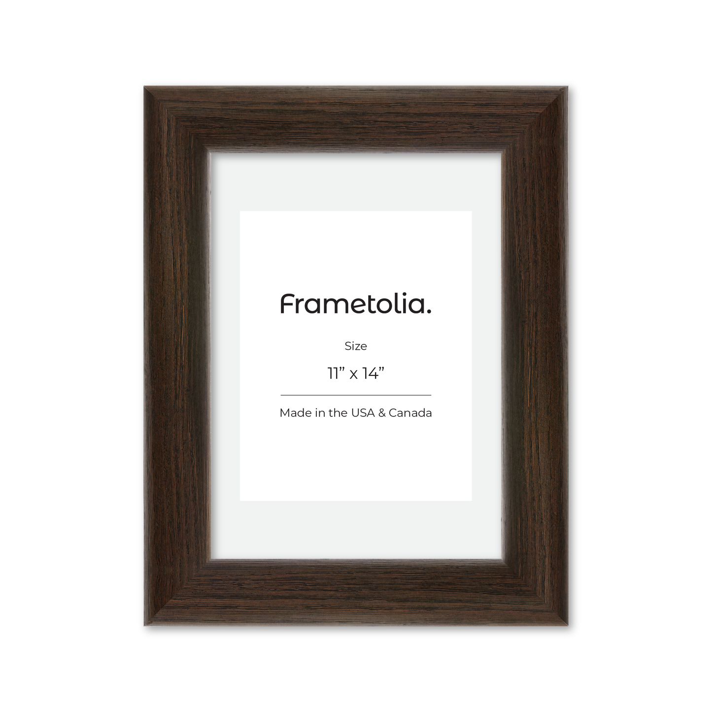 11" x 14" Dark Oak Hudson Valley Wall Frame
