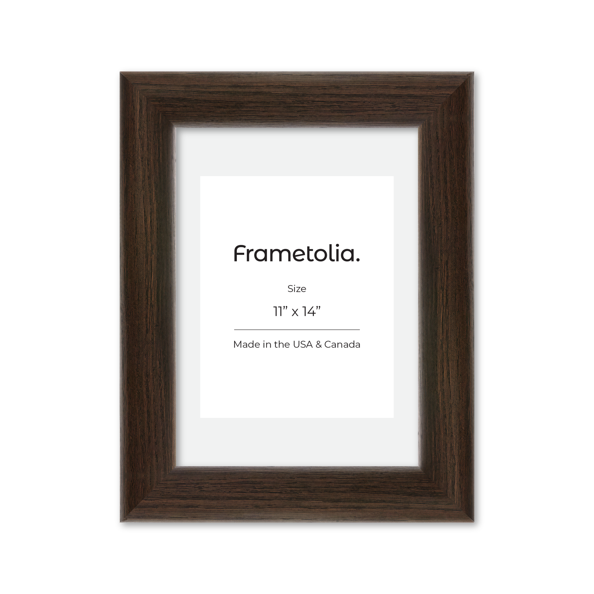 11" x 14" Dark Oak Hudson Valley Wall Frame