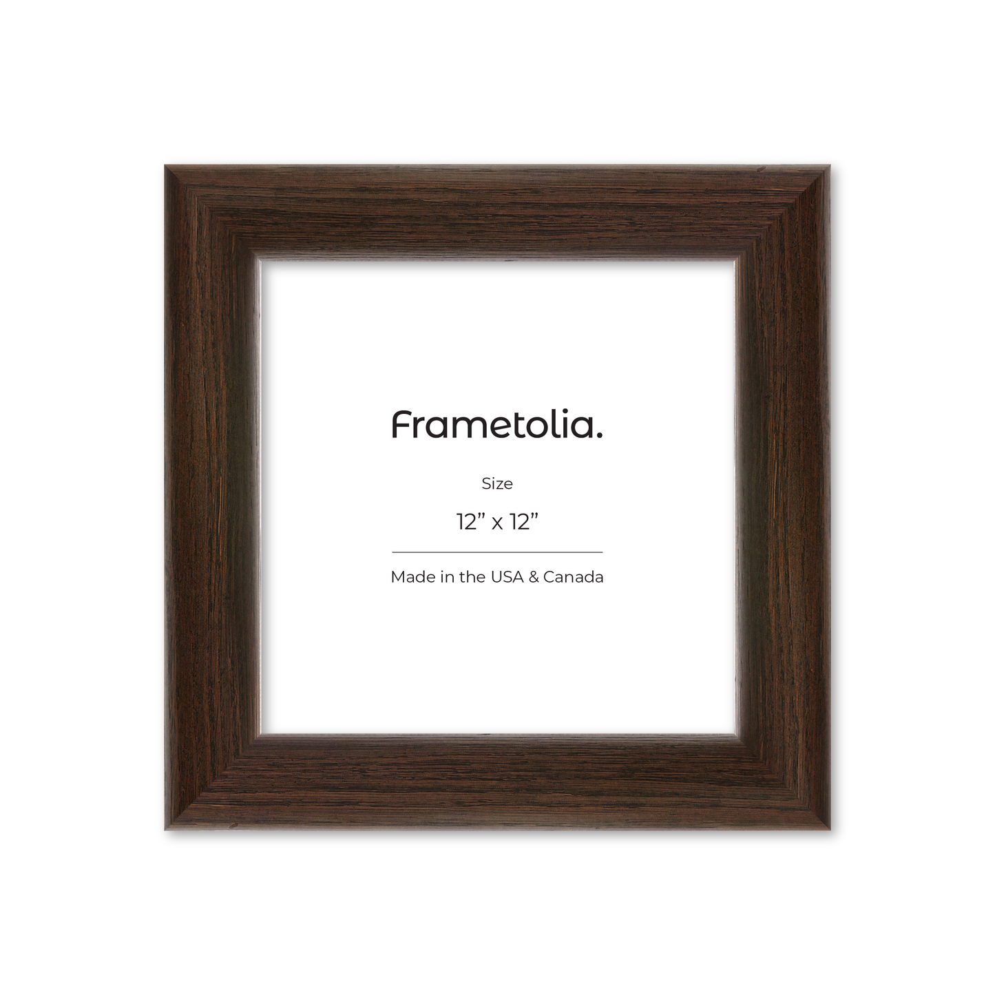 12" x 12" Dark Oak Hudson Valley Wall Frame