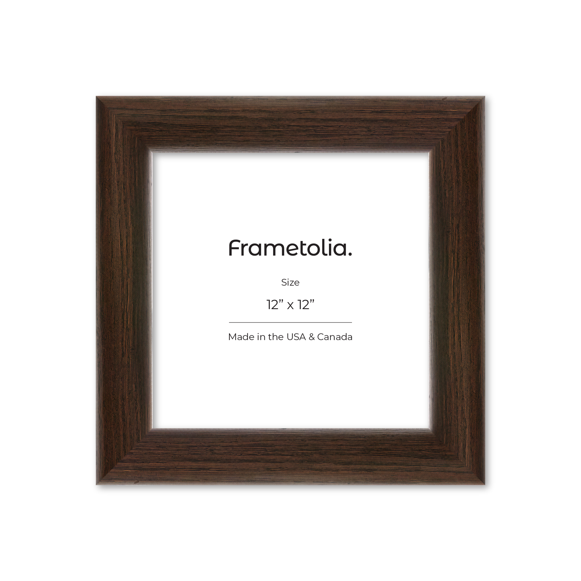 12" x 12" Dark Oak Hudson Valley Wall Frame
