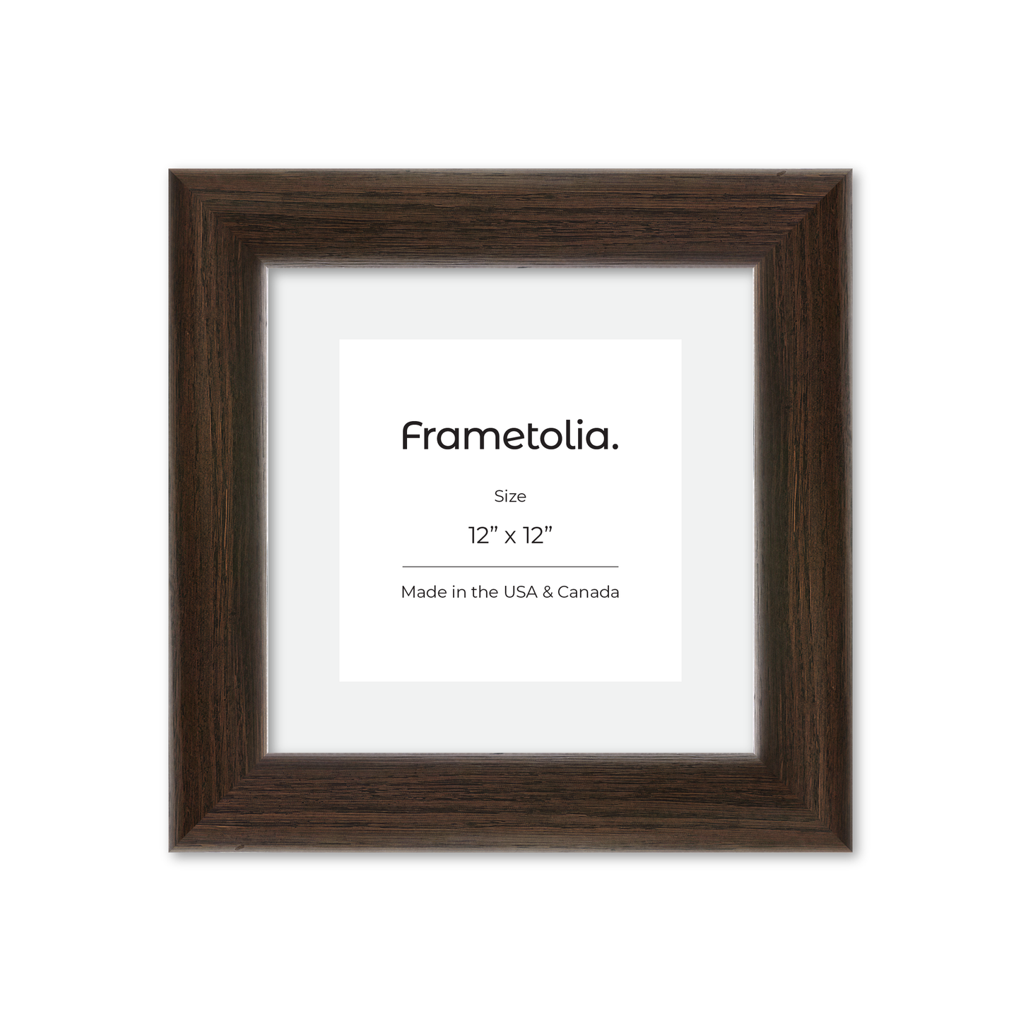 12" x 12" Dark Oak Hudson Valley Wall Frame