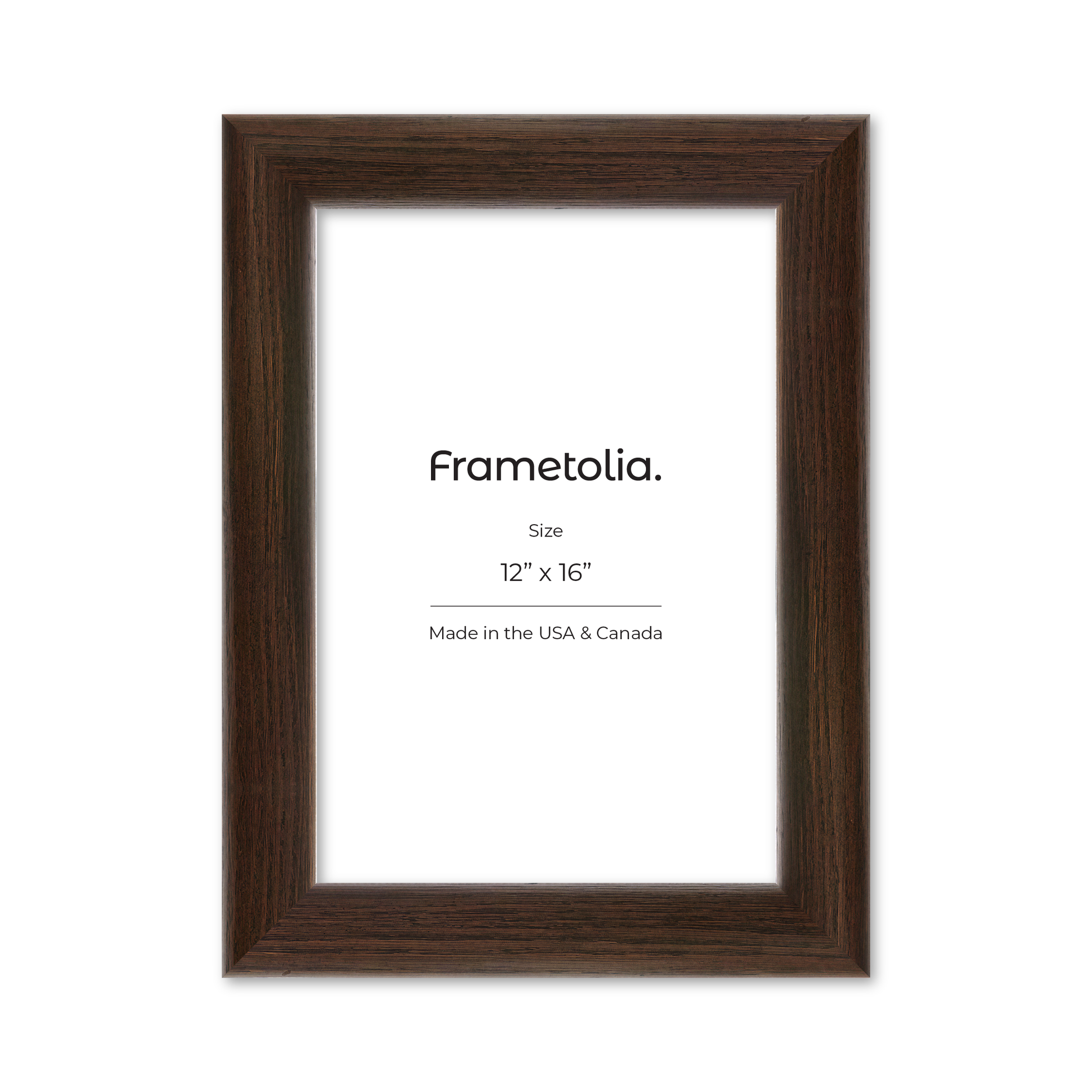 12" x 16" Dark Oak Hudson Valley Wall Frame