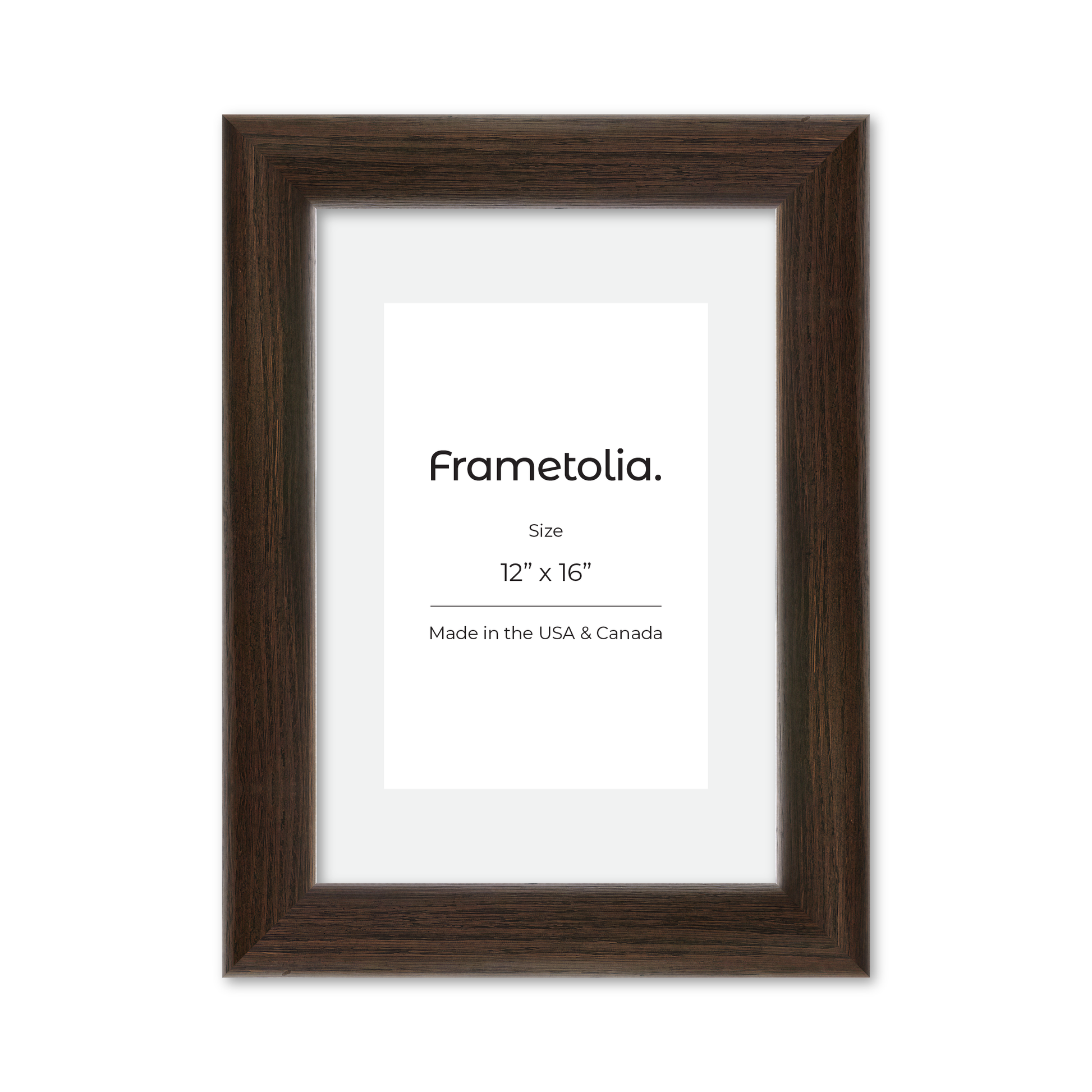 12" x 16" Dark Oak Hudson Valley Wall Frame