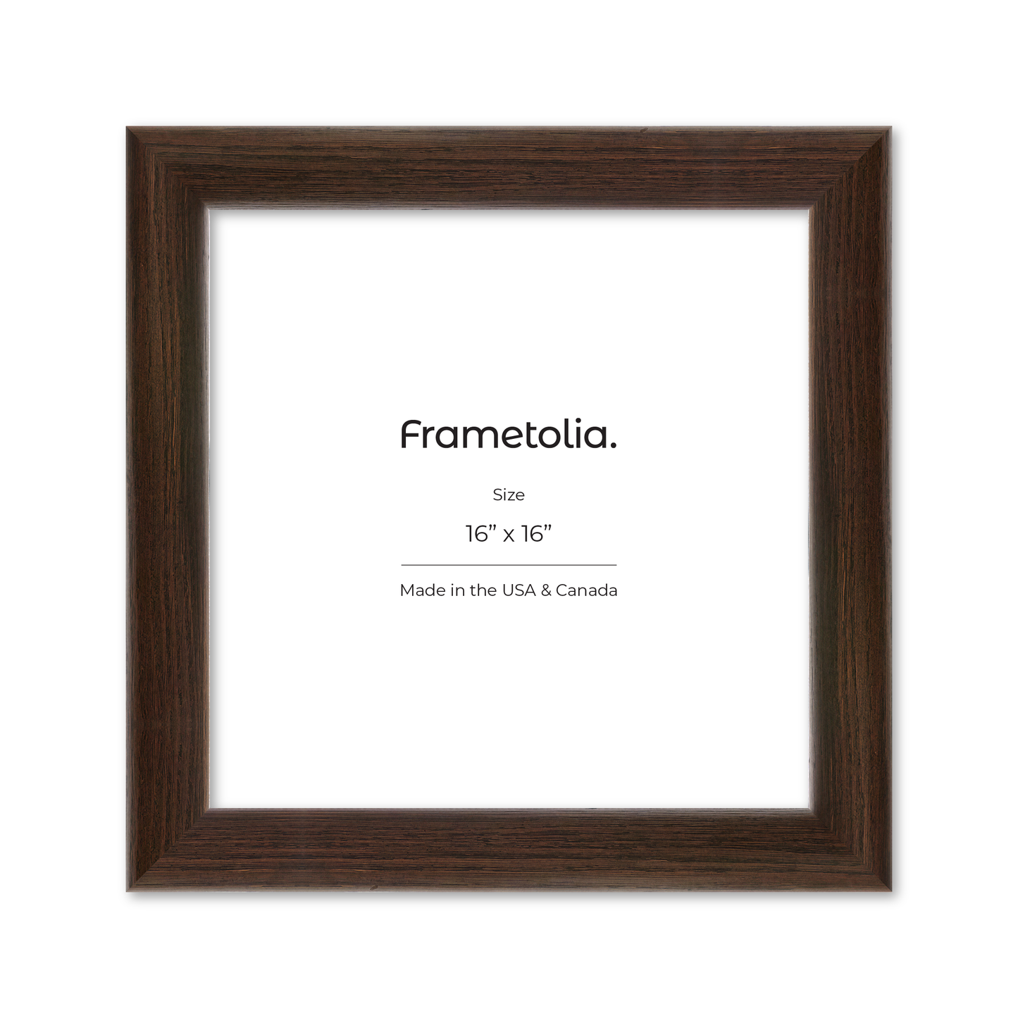 16" x 16" Dark Oak Hudson Valley Wall Frame