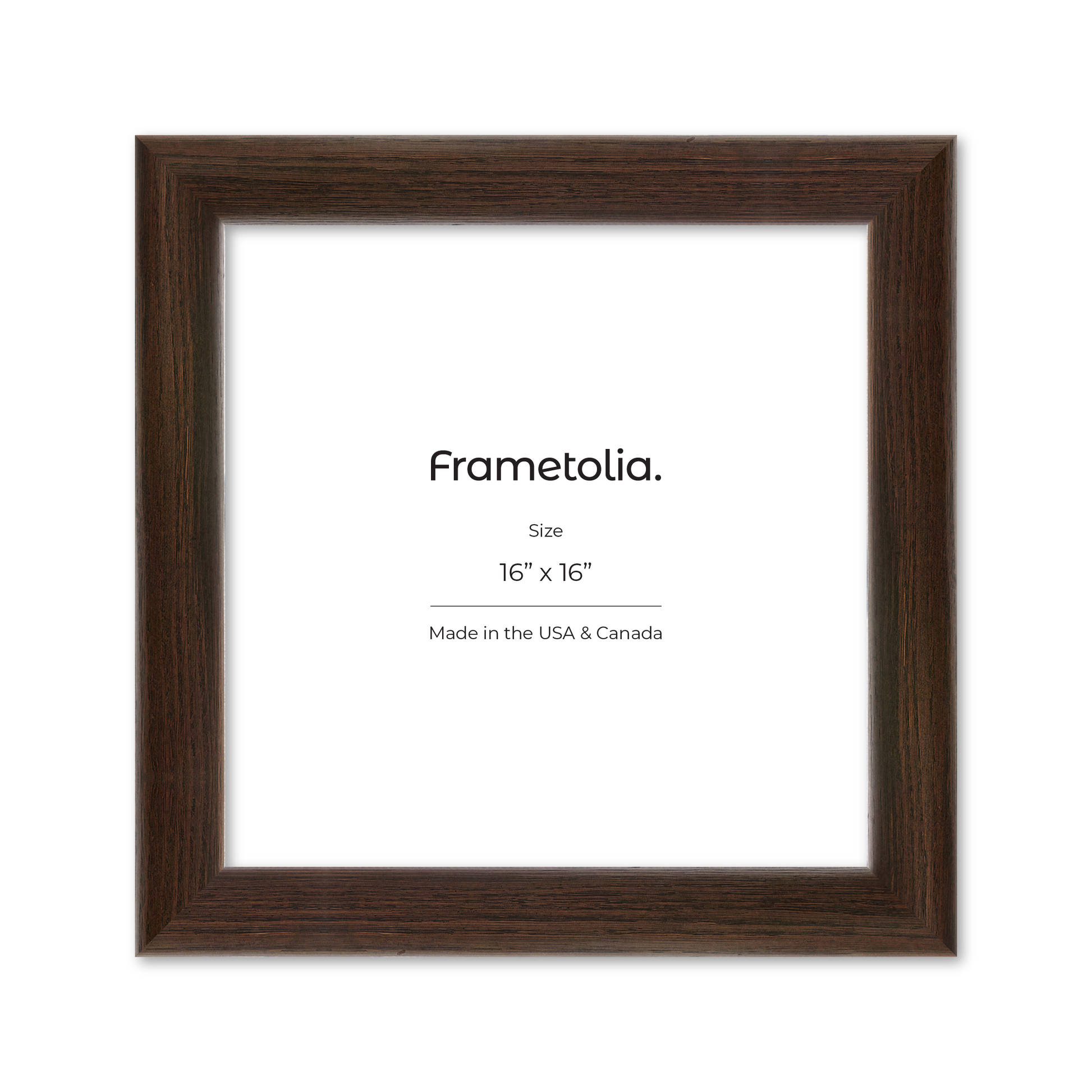 16" x 16" Dark Oak Hudson Valley Wall Frame