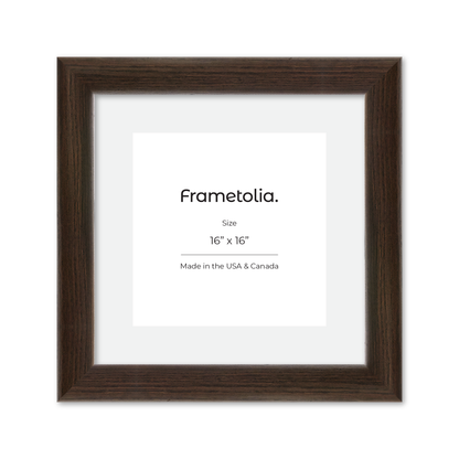 16" x 16" Dark Oak Hudson Valley Wall Frame