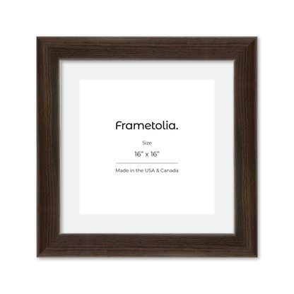 16" x 16" Dark Oak Hudson Valley Wall Frame