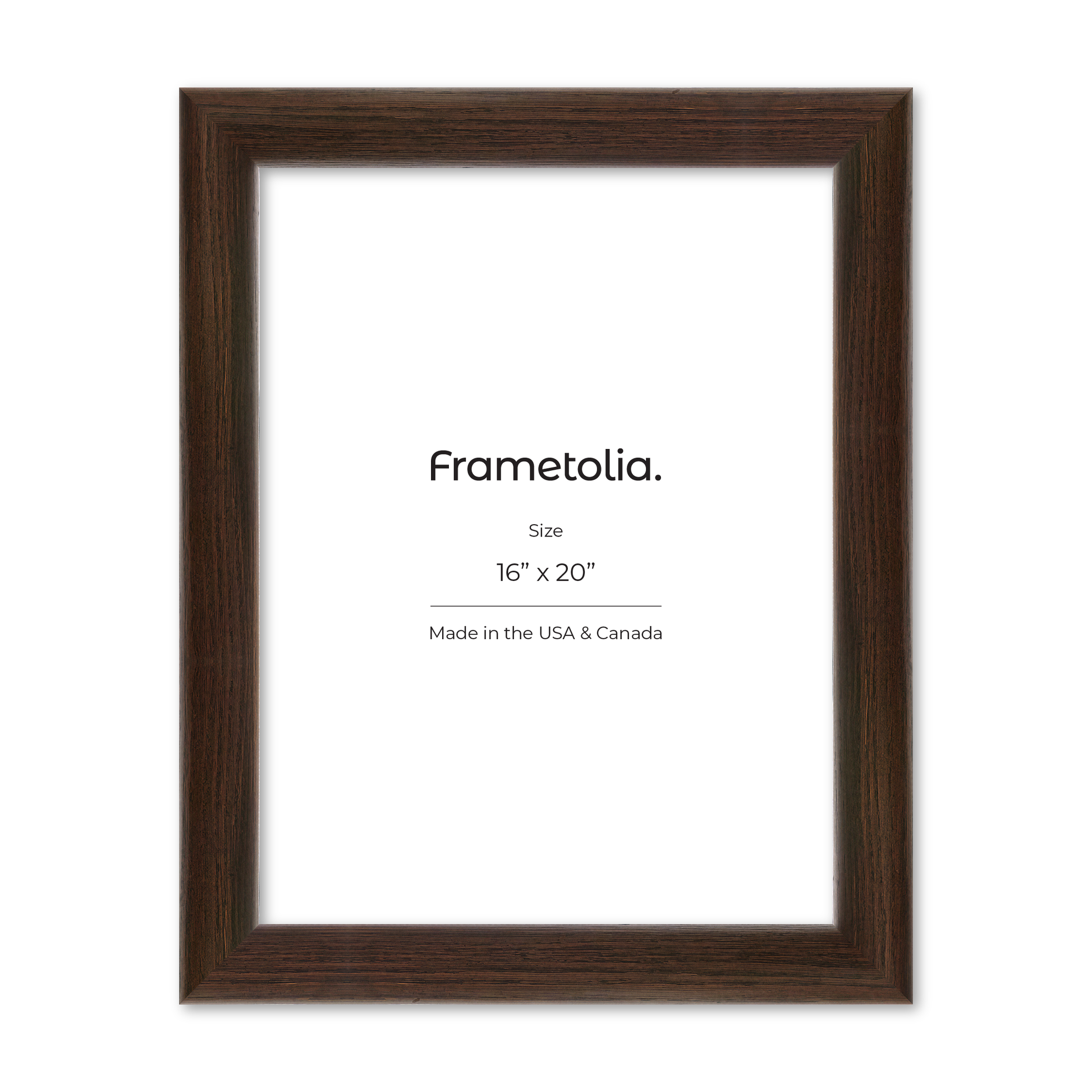 16" x 20" Dark Oak Hudson Valley Wall Frame